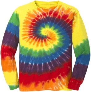 100% Cotton Long Sleeve Tie-Dye Shirt