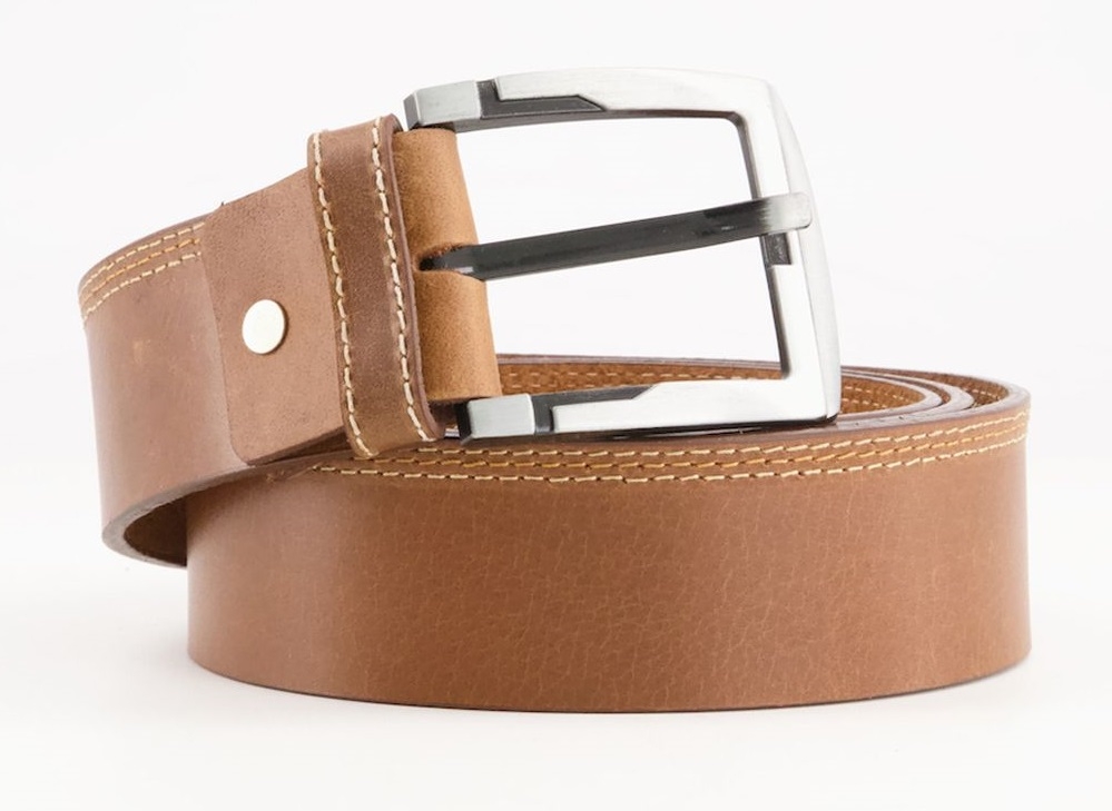 Men Brown Leather Belt