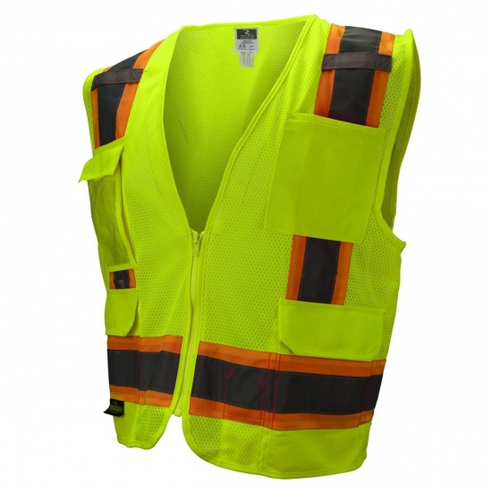 Heavy Duty Solid Twill Safety Vest